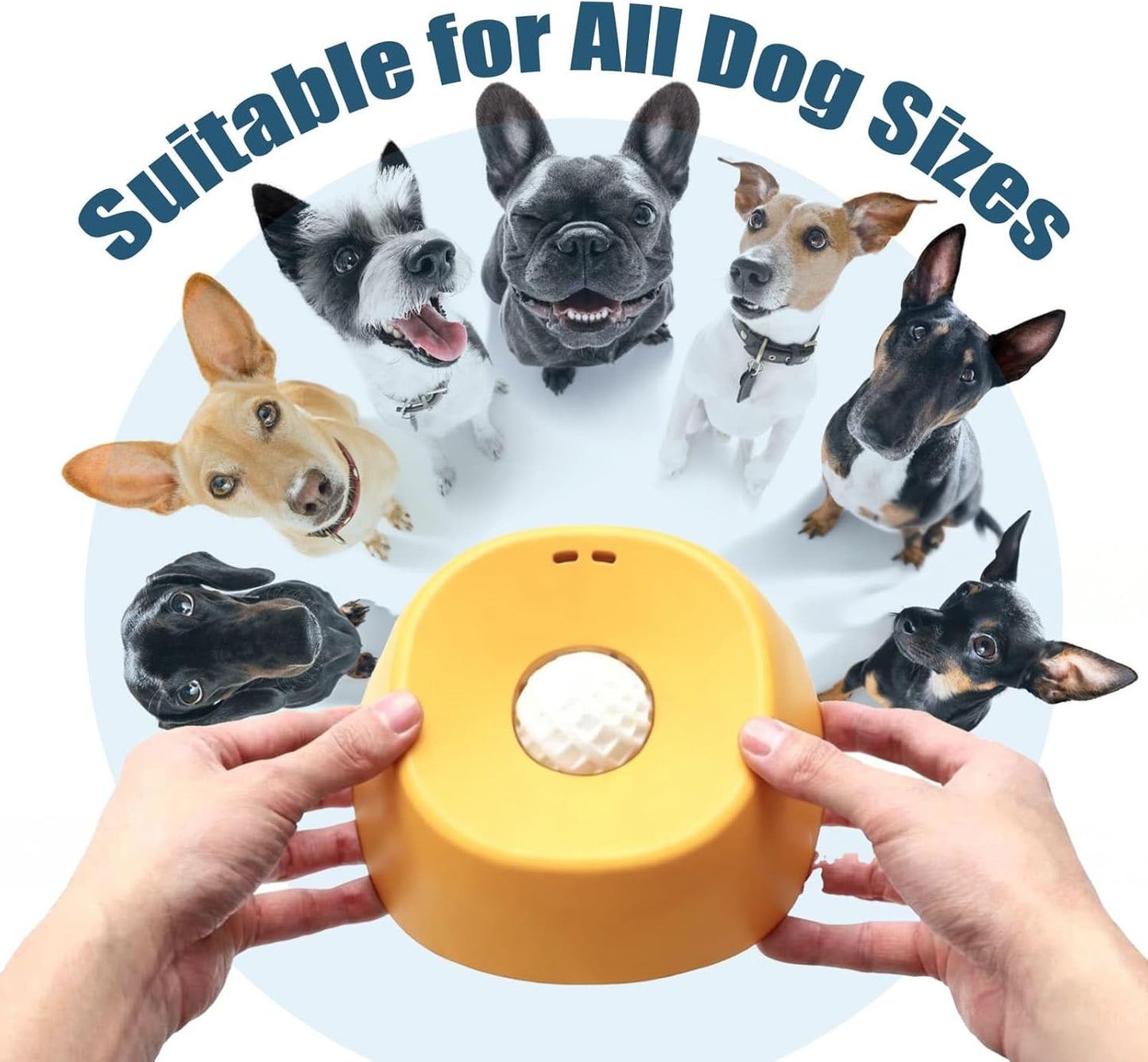 Lick and Roll Bowl for Dogs – Innovative No-Mess Slow Feeder for Bone Broth, Yogurt, and Supplements with Anti-Spill Rolling Ball | Ideal for Senior Dogs, Puppies, and Post-Operative Nutrition