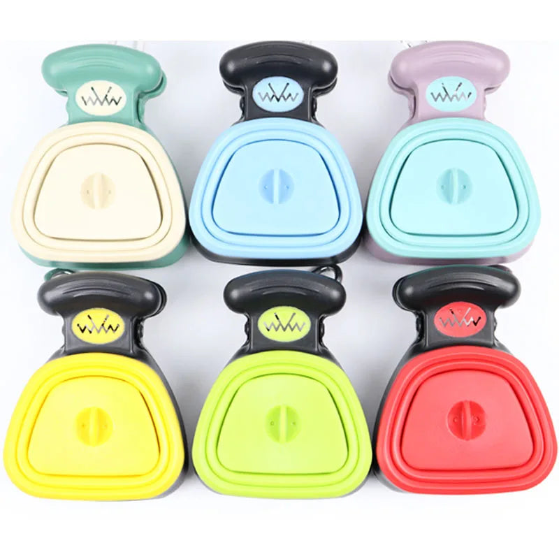 Foldable Dog Pooper Scooper with Biodegradable Bag Roll for Efficient Waste Cleanup