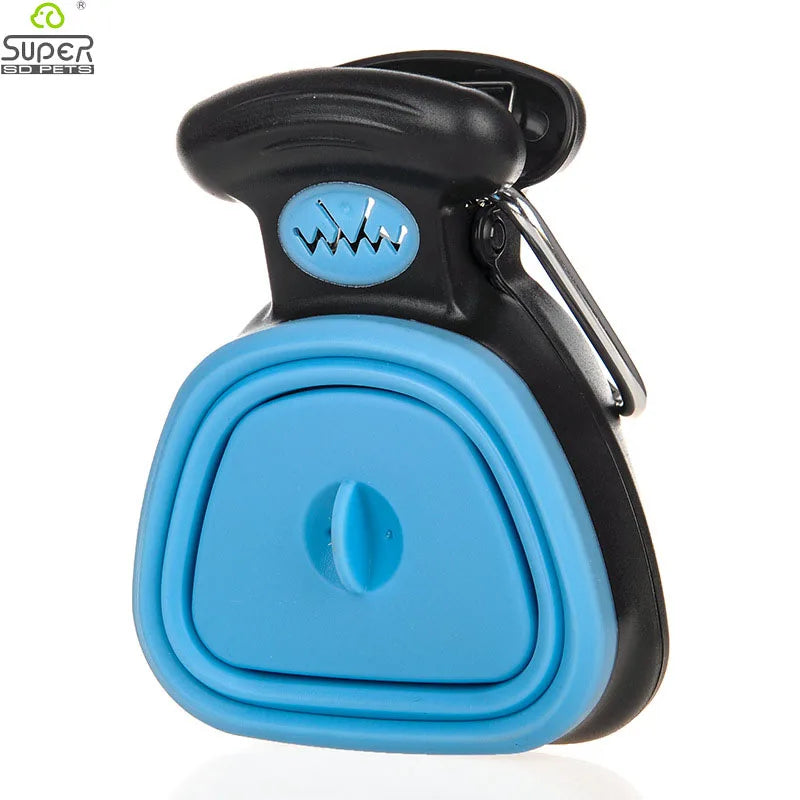 Foldable Dog Pooper Scooper with Biodegradable Bag Roll for Efficient Waste Cleanup