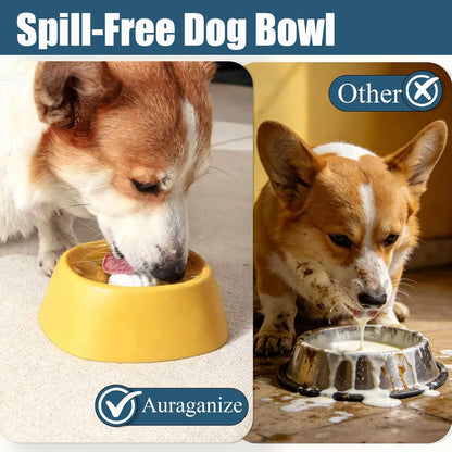 Lick and Roll Bowl for Dogs – Innovative No-Mess Slow Feeder for Bone Broth, Yogurt, and Supplements with Anti-Spill Rolling Ball | Ideal for Senior Dogs, Puppies, and Post-Operative Nutrition